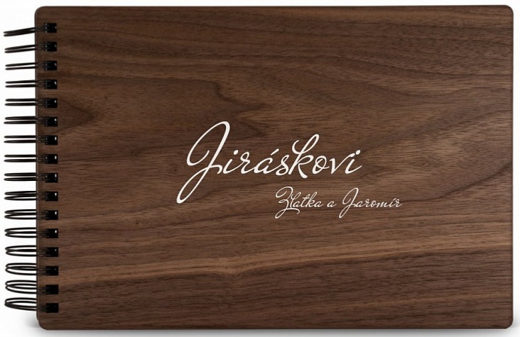 Dřevěné fotoalbum TEXT