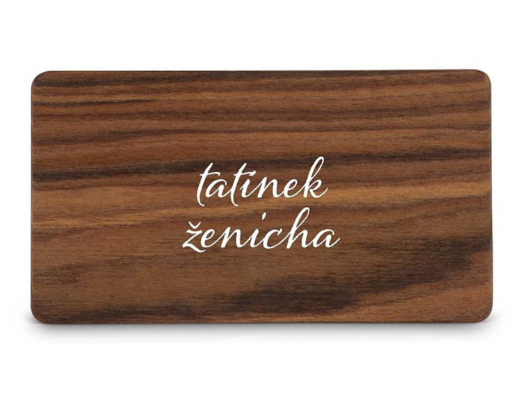 Dřevěná zasedací kartička - STROM