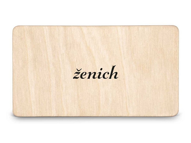 Dřevěná zasedací kartička - DOT