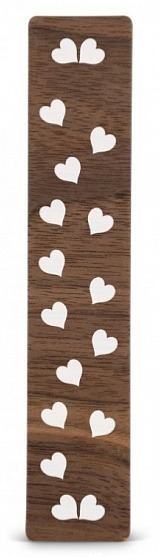 Dřevěná záložka do knížky SRDÍČKA