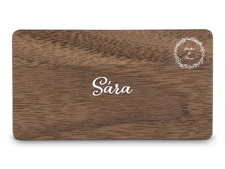 Dřevěná zasedací kartička - MOTIV