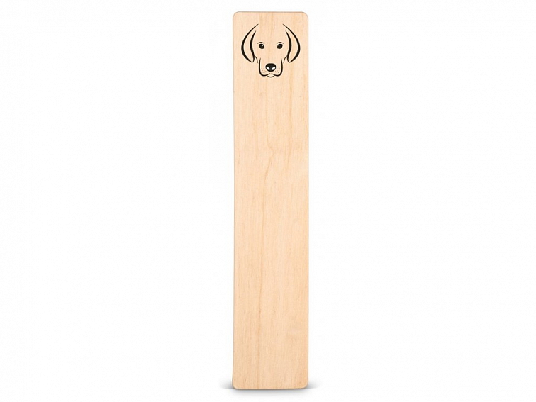 Dřevěná záložka do knížky PES