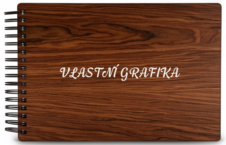 Dřevěné fotoalbum VLASTNÍ GRAFIKA