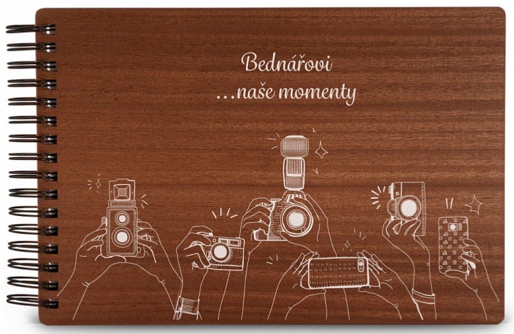 Dřevěné fotoalbum FOTOAPARÁT