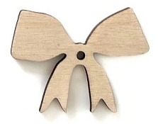 Dřevěná vánoční ozdoba MAŠLE - 5ks