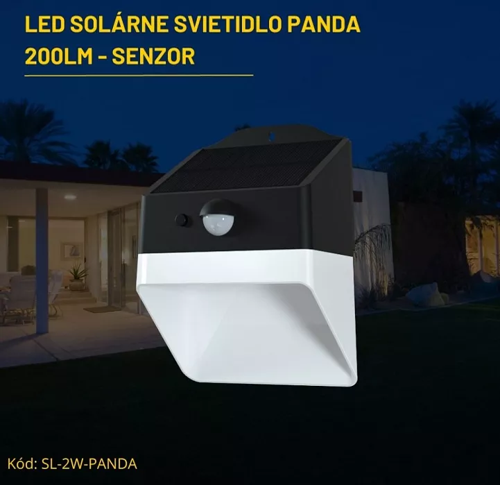 LED solární svítidlo Panda 220lm