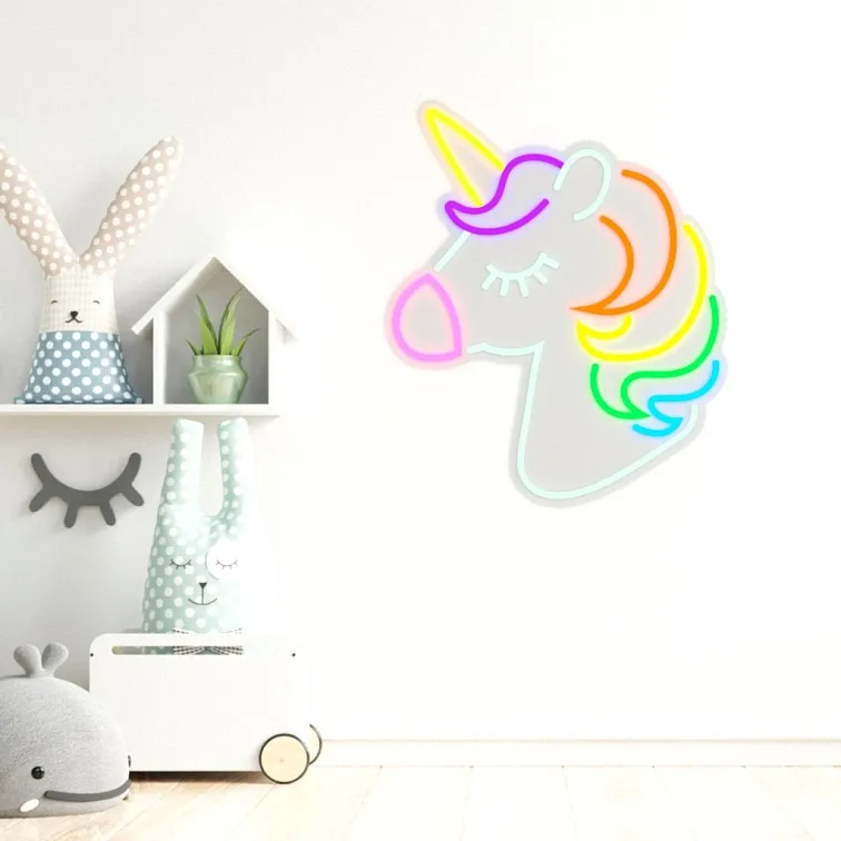 LED neon - Jednorožec 48x40cm