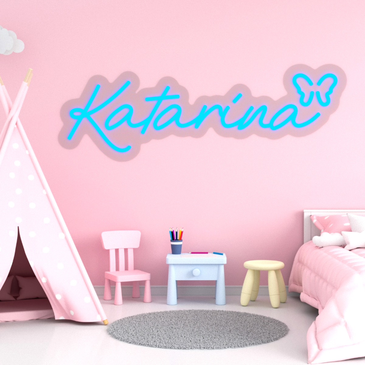 LED neon - Katarína 60x20,5cm