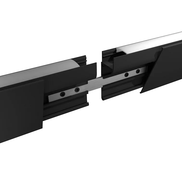 LED lišta povrchová - WALL černá