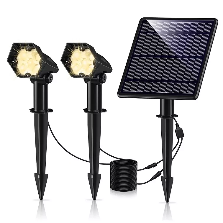 LED solární lampy 3000K SET
