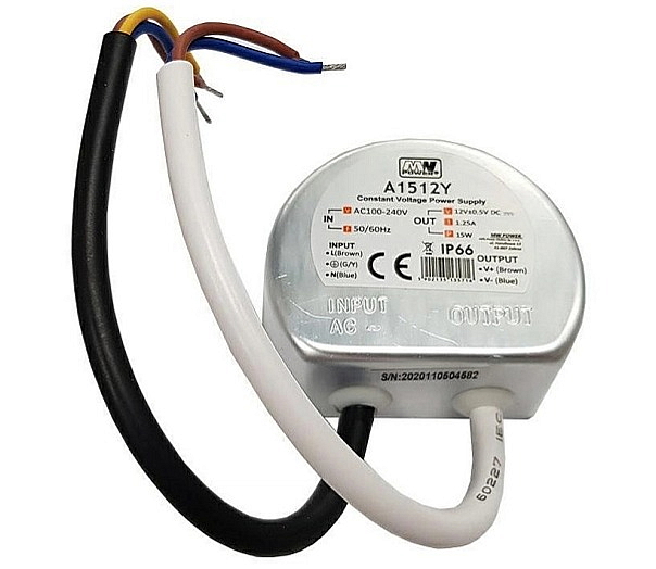 Zdroj 15W, 12V, IP67 Voděodolný (do krabice)