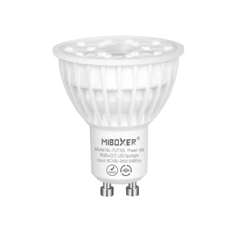 LED žárovka GU10 4W stmívatelná RGB + DUAL-WHITE