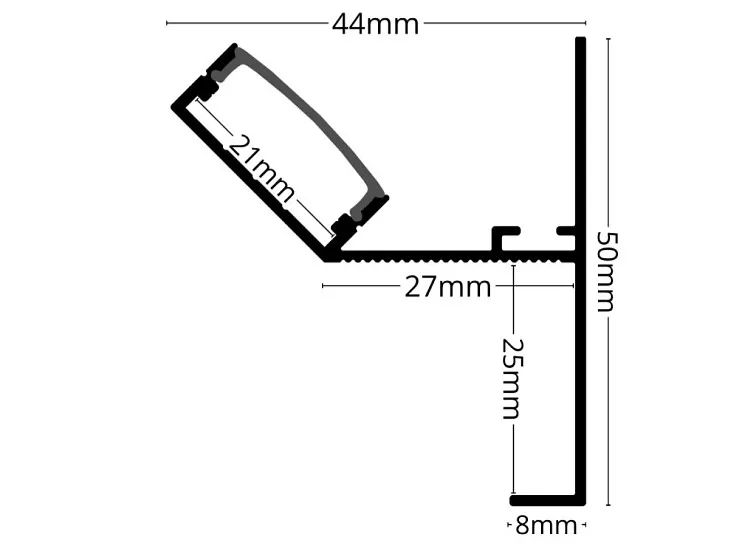 LED lišta CEIL-EDGE MAXI bílá