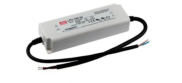 LED napájecí zdroj 150W, 24V, IP67 - Voděodolný MEAN-WELL