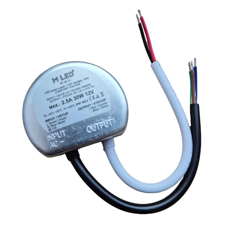 Zdroj 30W, 12V, IP67 Voděodolný (do krabice)