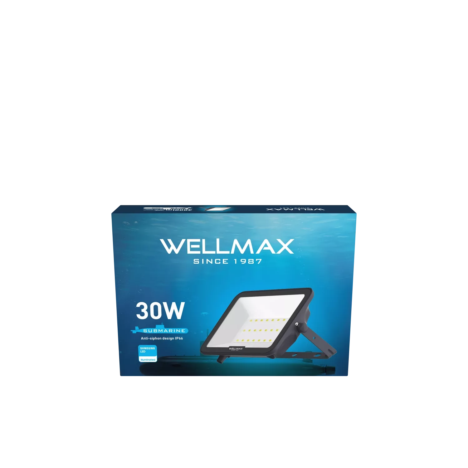 LED Reflektor Wellmax 30W Samsung LED - Neutrální bílá