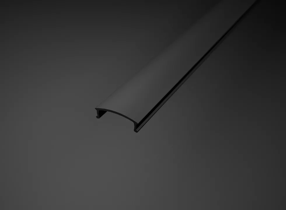 LED lišta povrchová - WALL černá