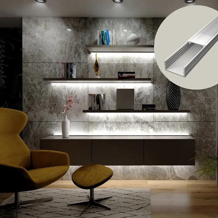 LED lišta povrchová S10 bílá