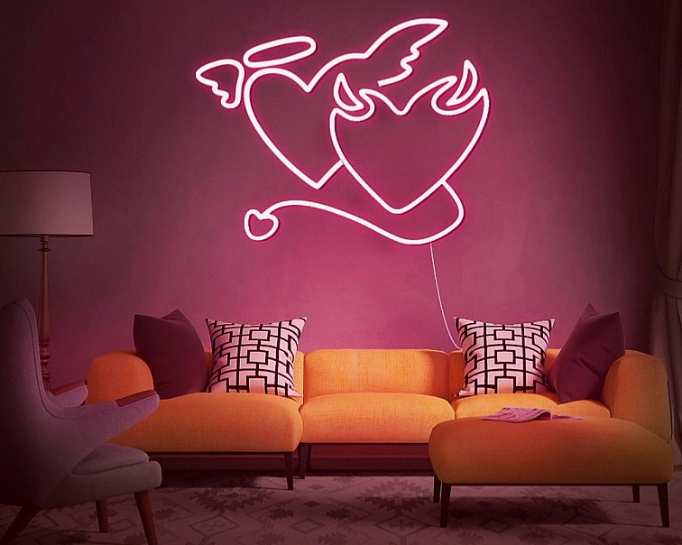 LED neon nápisy a loga