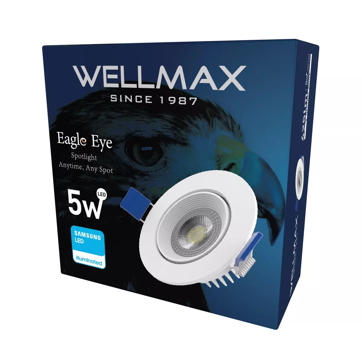LED podhledové svítidlo kruh Wellmax 5W Samsung LED - Neutrální bílá