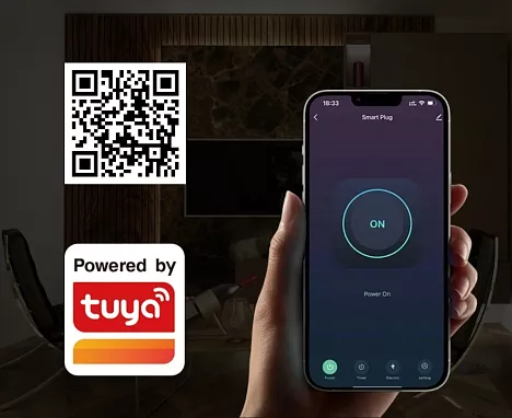 WIFI SMART zásuvka 16A se statistikou spotřeby