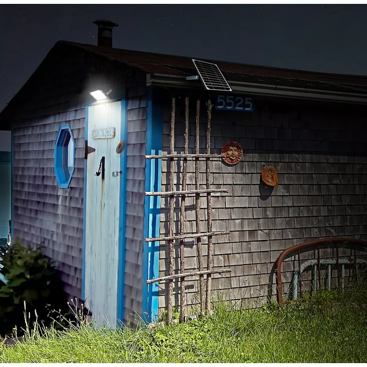 LED reflektor 4800lm se solárním panelem + dálkové ovládání