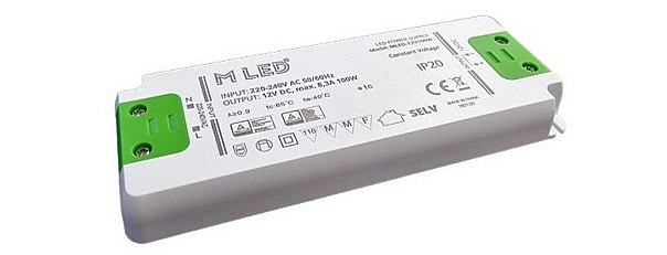 LED napájecí zdroj 100W, 12V - nábytkový