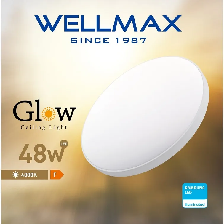 LED stropní lampa GLOW 48W Samsung LED - neutrální bílá