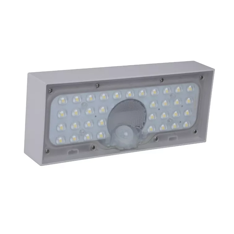 LED solární svítidlo Brick - bílé 900lm