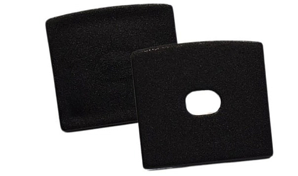 Koncovky pro LED lištu povrch. - S12 černé (2ks)