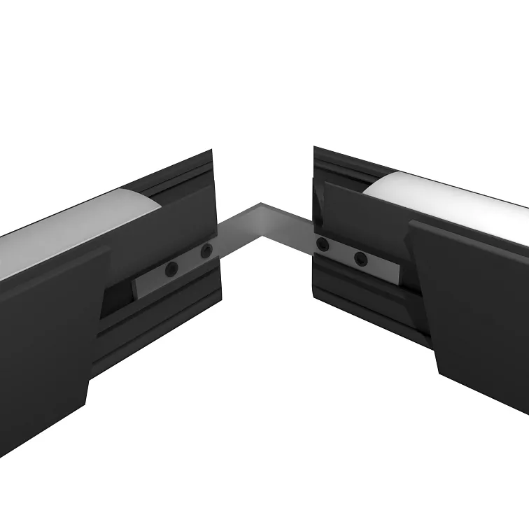 LED lišta povrchová - WALL černá