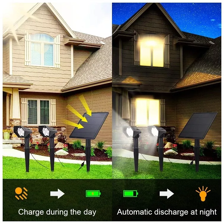 LED solární lampy 3000K SET