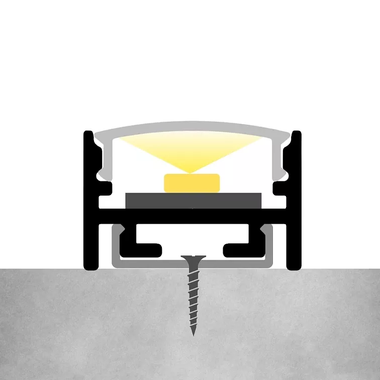 Úchytka pro LED lištu povrchovou S11