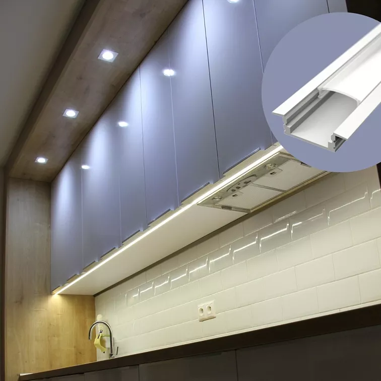 LED lišta zapuštěná - SIMPLE bílá