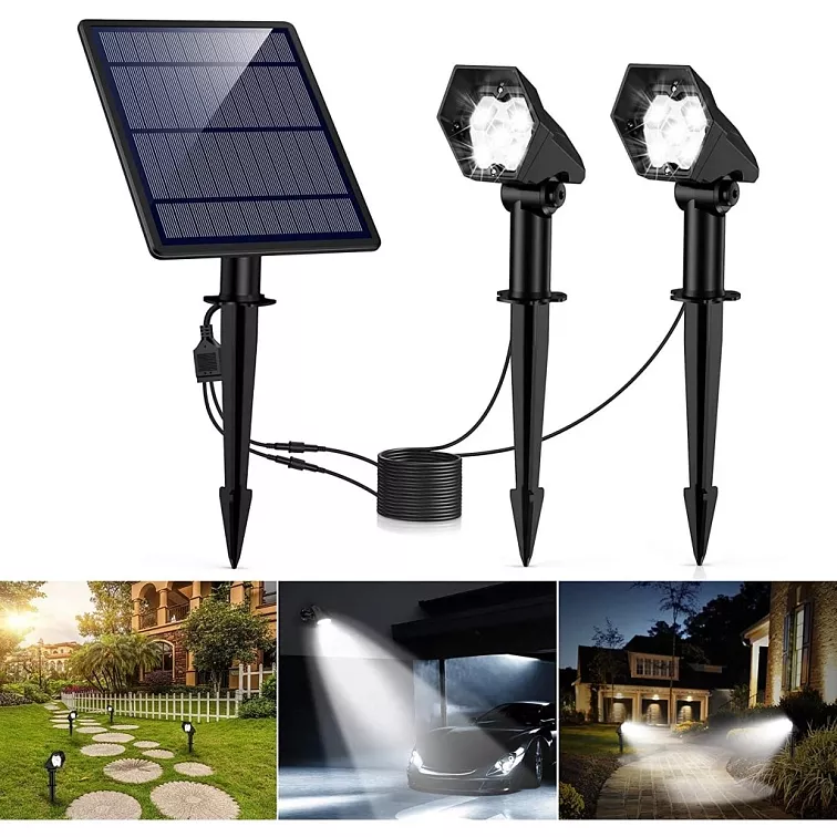 LED solární lampy 3000K SET