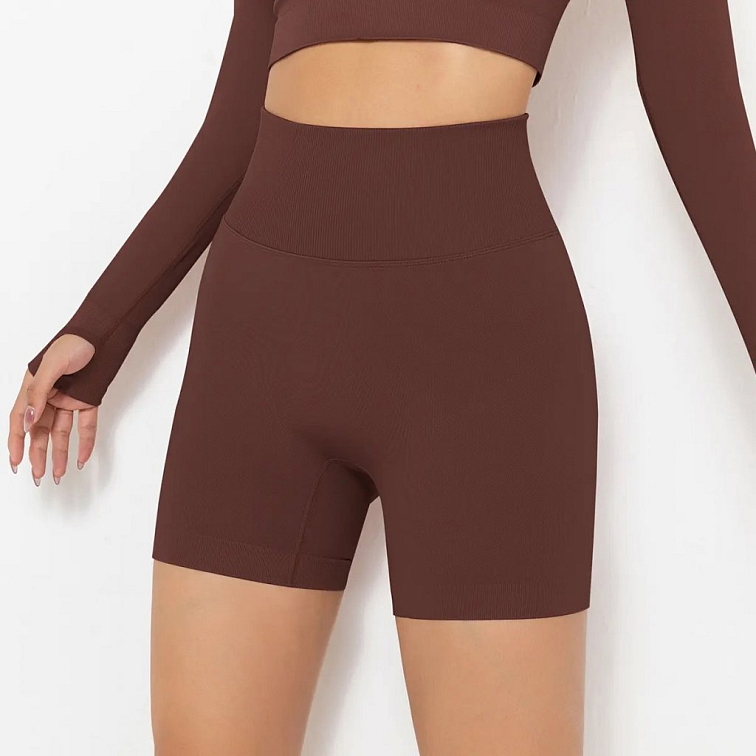 Push-up kraťasy brown dark