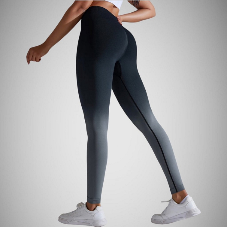 Push-up ombre legíny sivo-čierna