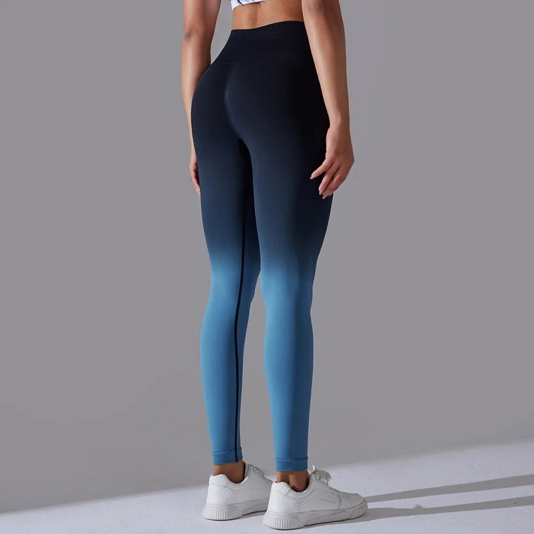 Push-up ombré legíny čierno modré