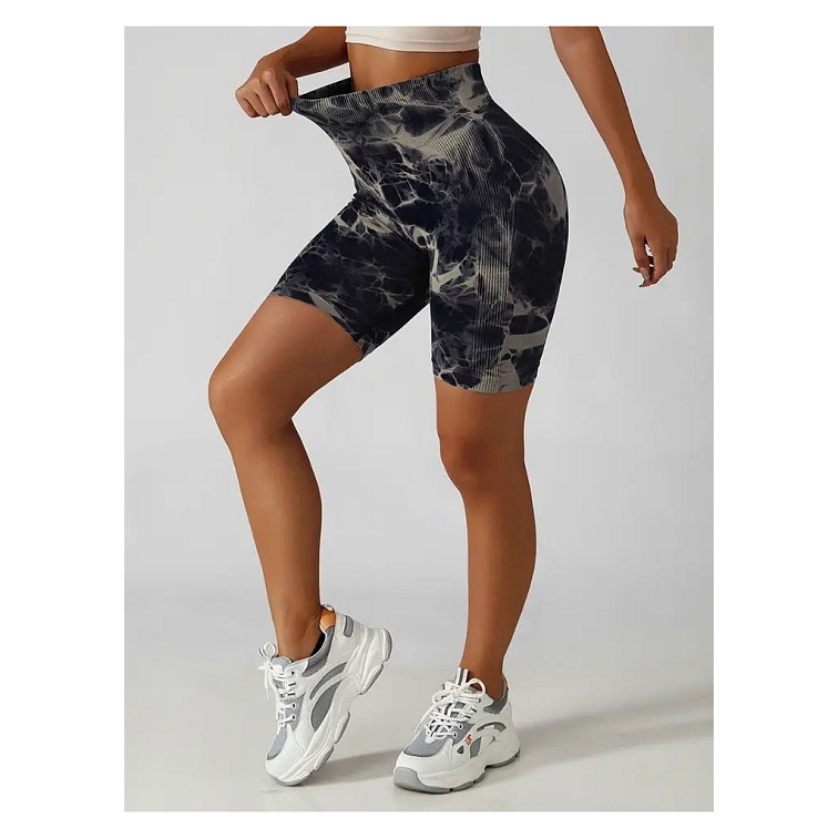 Push-up kraťasy black marble