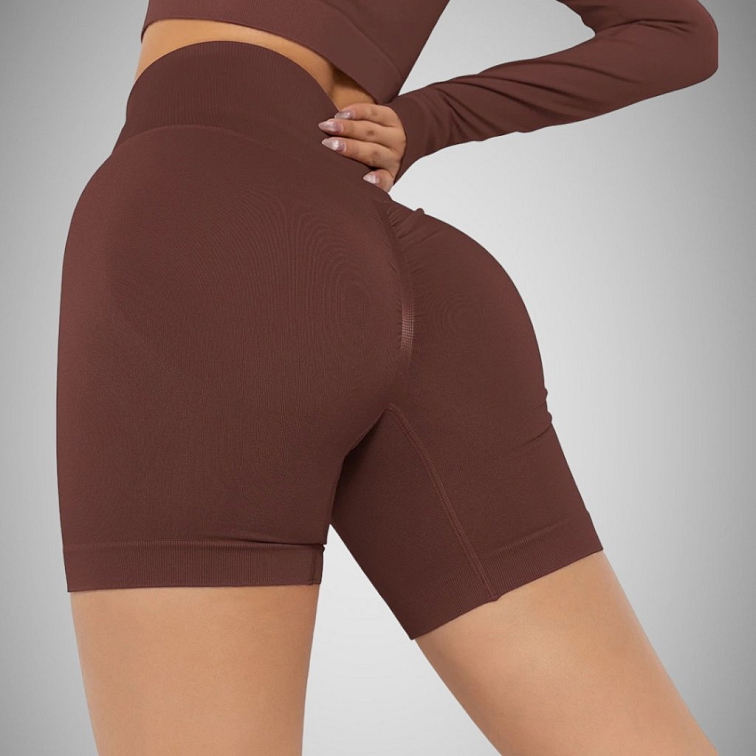 Push-up kraťasy brown dark