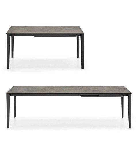 Rozkládací stůl Artic, sklokeramika, 160(210)x90 cm, CB4855-R 160 A