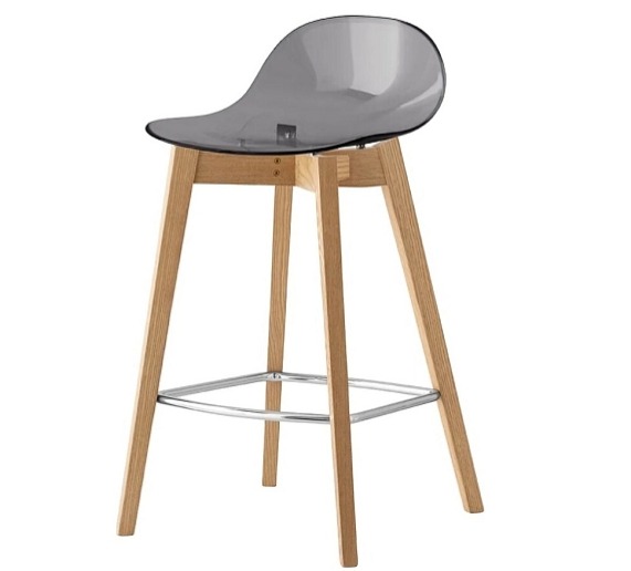 Barová židle Academy, plast, dřevo, v.sedu 66 cm, CB2165