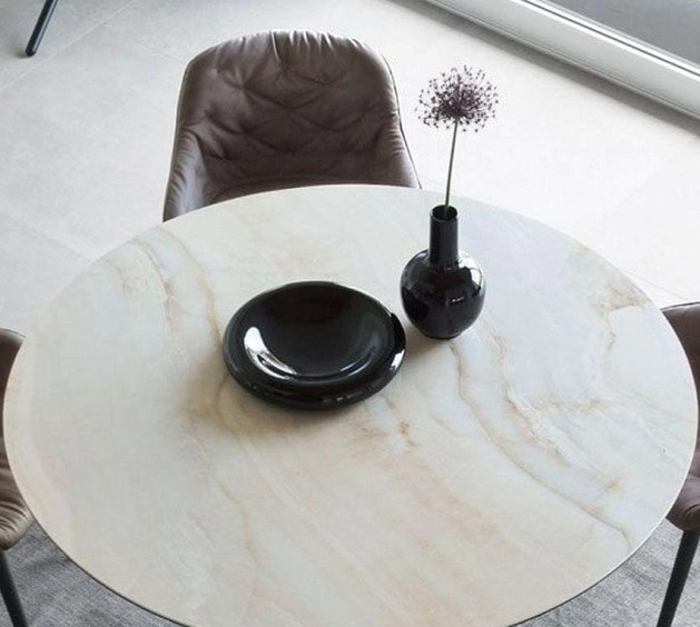 Kulatý stůl Balance, sklokeramika, Ø120 cm, CS4121-FD 120