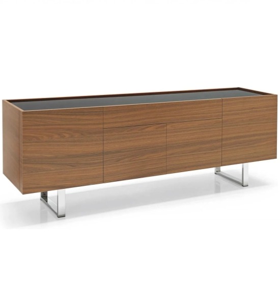 Dřevená komoda Horizon, 4 dveře, zásuvka, CS6017-1A