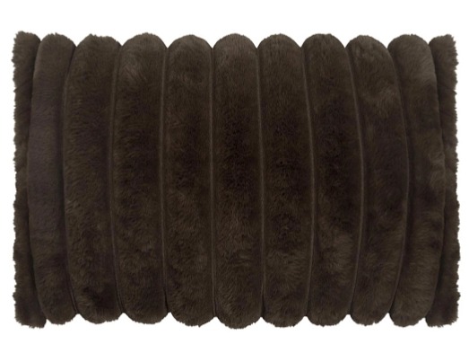 Hnědý pléd Wave Darkbrown, 120x180 cm