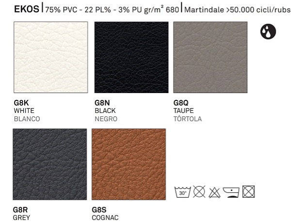 Otočná židle Academy, kov, umělá kůže Ekos, CB1694 180