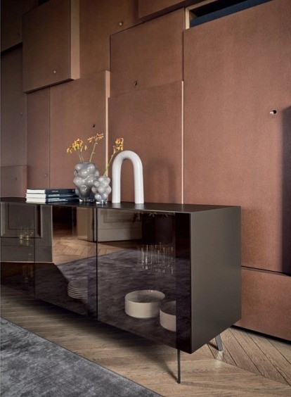 Prosklená komoda Crystal, 181 cm, CS6212-1