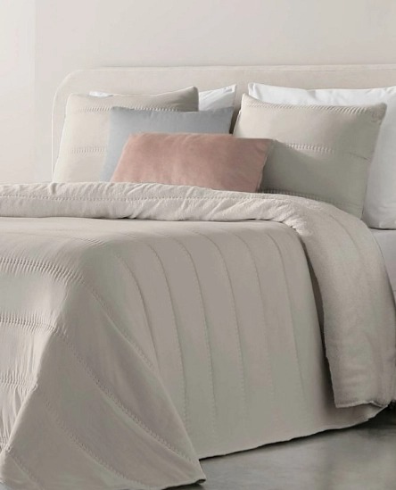 Hřejivý přehoz Hermes Lino, sada se 2 povlaky na polštář 70x50 cm