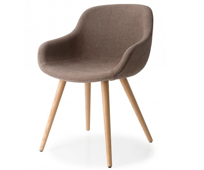 Židle Igloo, dřevo, variabilní potah, CS1810-MTO