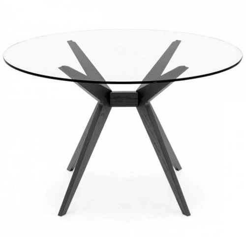 Kulatý skleněný stůl Kent, O120, CS4105-RD 120 V